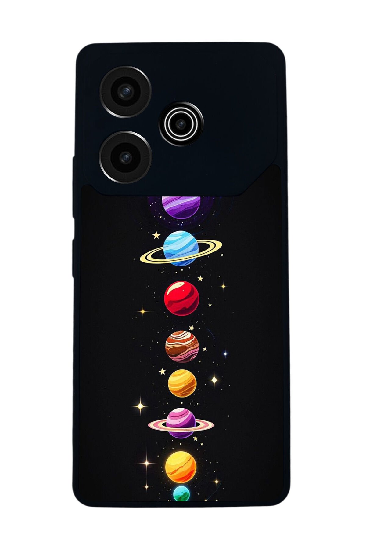 Tecno Pova 6 Uyumlu Uzay Tasarımlı Glossy Premium Kılıf