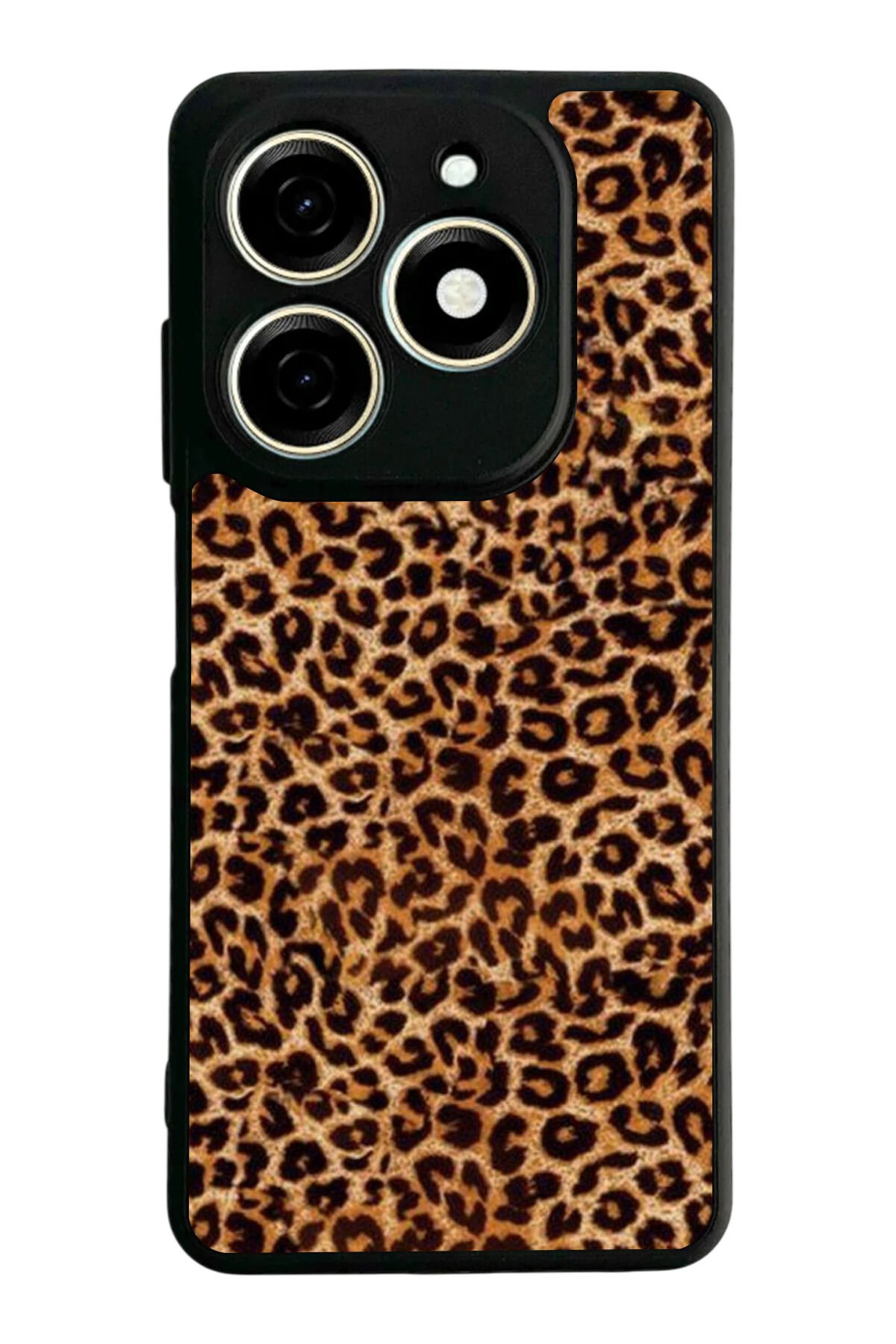 Infınıx Smart 8 Pro Uyumlu Leopar Tasarımlı Glossy Premium Kılıf