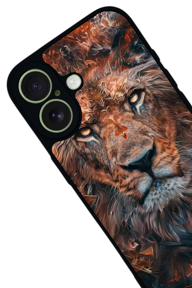 iPhone 17 Uyumlu Aslan Tasarımlı Glossy Premium Kılıf