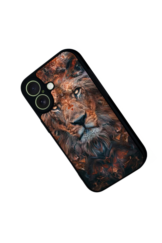 iPhone 17 Uyumlu Aslan Tasarımlı Glossy Premium Kılıf