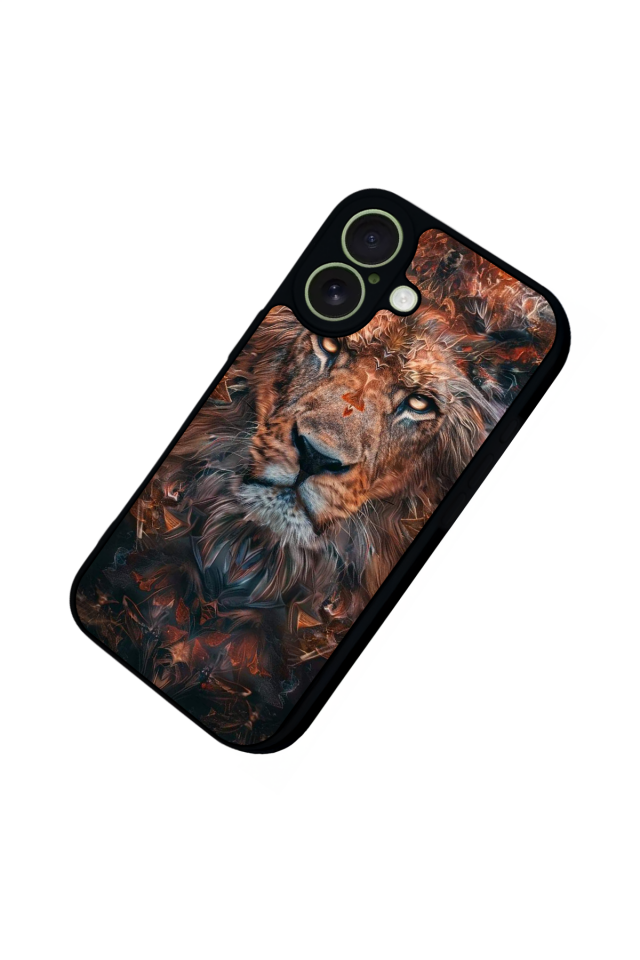 iPhone 17 Uyumlu Aslan Tasarımlı Glossy Premium Kılıf