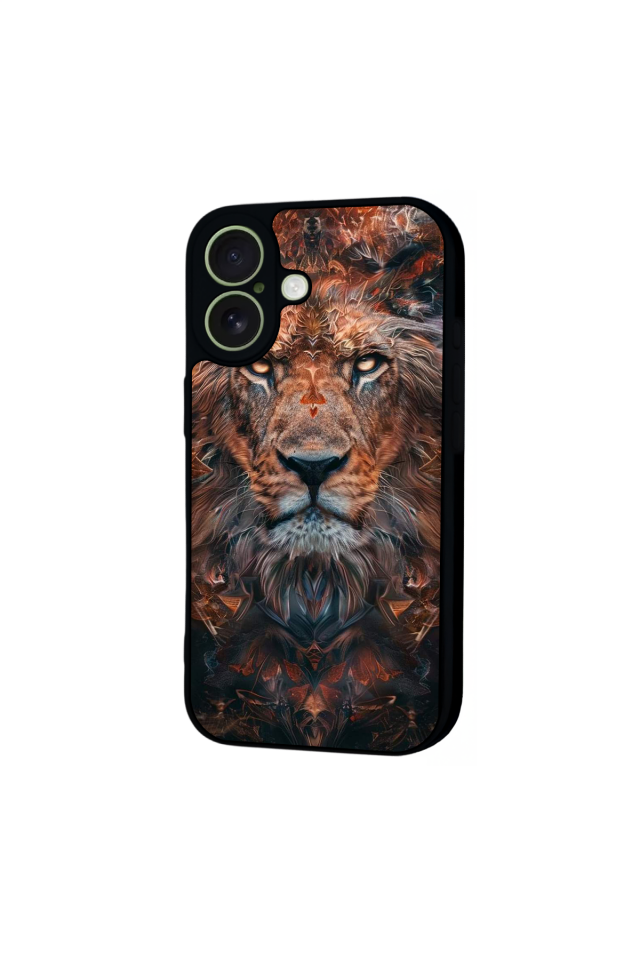 iPhone 17 Uyumlu Aslan Tasarımlı Glossy Premium Kılıf