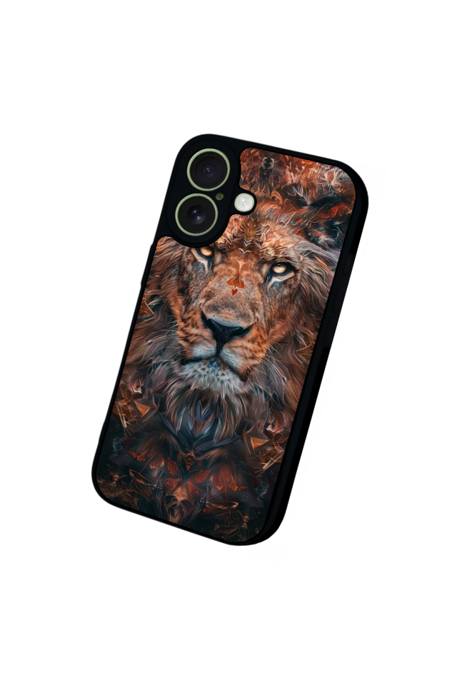 iPhone 17 Uyumlu Aslan Tasarımlı Glossy Premium Kılıf