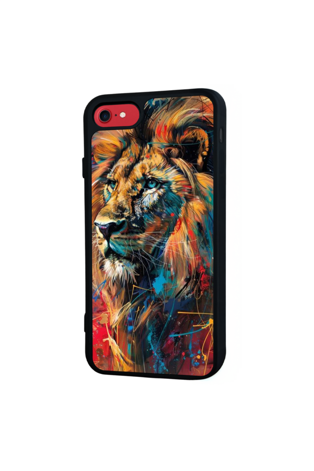 iPhone 7 Uyumlu Aslan Tasarımlı Glossy Premium Kılıf