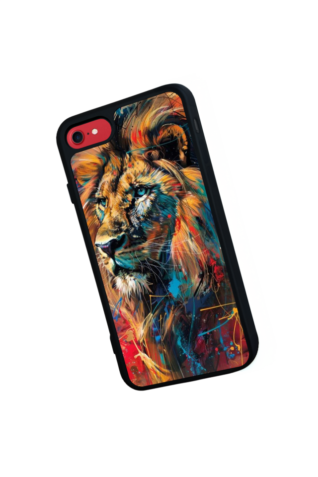 iPhone 7 Uyumlu Aslan Tasarımlı Glossy Premium Kılıf