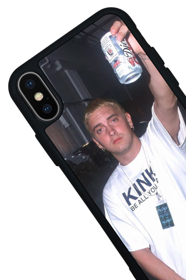 iPhone XS Max Uyumlu Eminem Tasarımlı Glossy Premium Kılıf