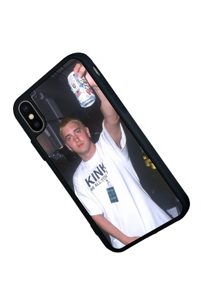 iPhone XS Max Uyumlu Eminem Tasarımlı Glossy Premium Kılıf