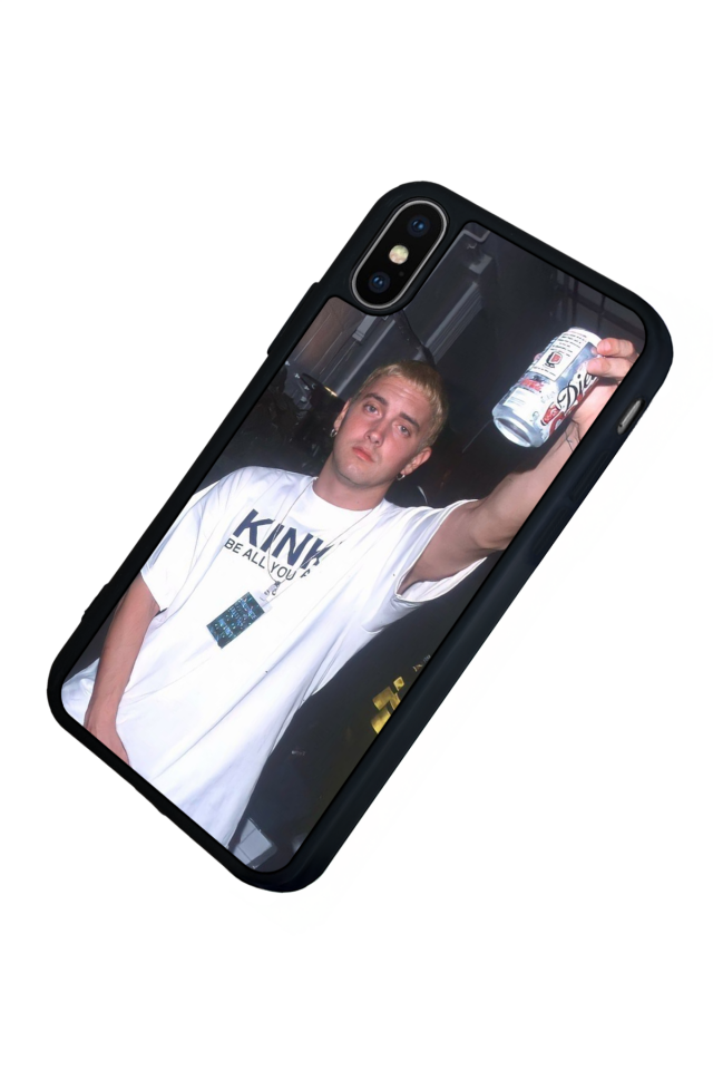 iPhone XS Max Uyumlu Eminem Tasarımlı Glossy Premium Kılıf
