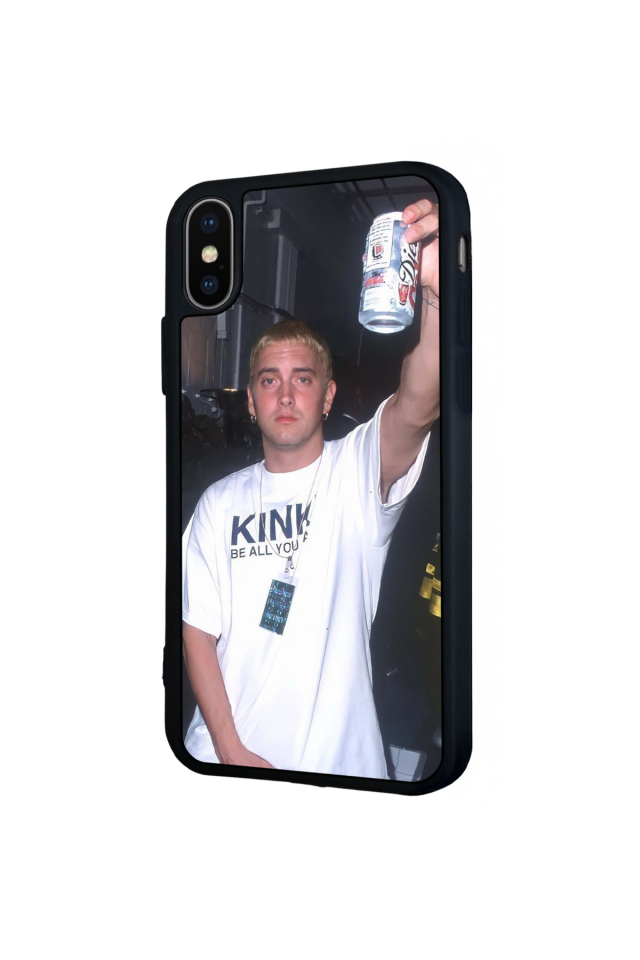 iPhone XS Max Uyumlu Eminem Tasarımlı Glossy Premium Kılıf