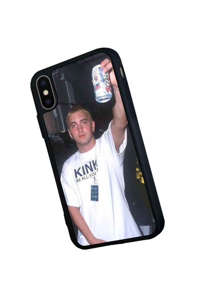 iPhone XS Max Uyumlu Eminem Tasarımlı Glossy Premium Kılıf
