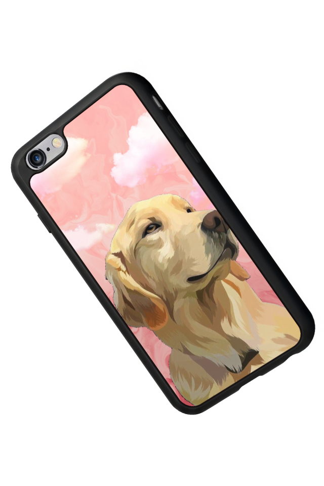 iPhone 6 Plus Uyumlu Golden Kopek Tasarımlı Glossy Premium Kılıf