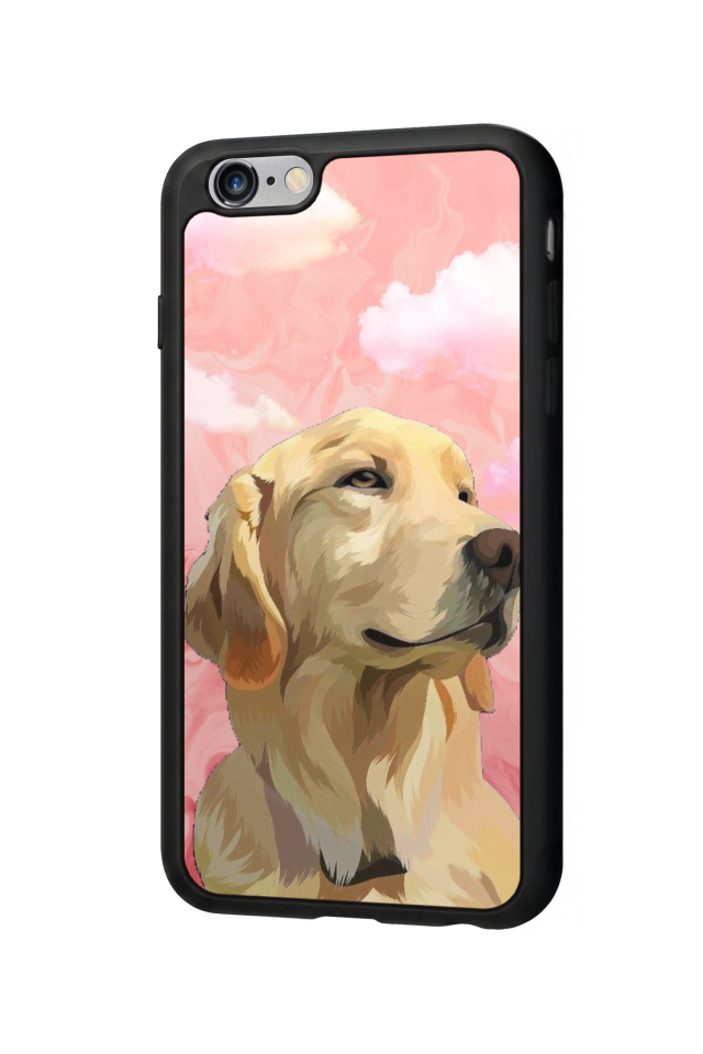 iPhone 6 Plus Uyumlu Golden Kopek Tasarımlı Glossy Premium Kılıf
