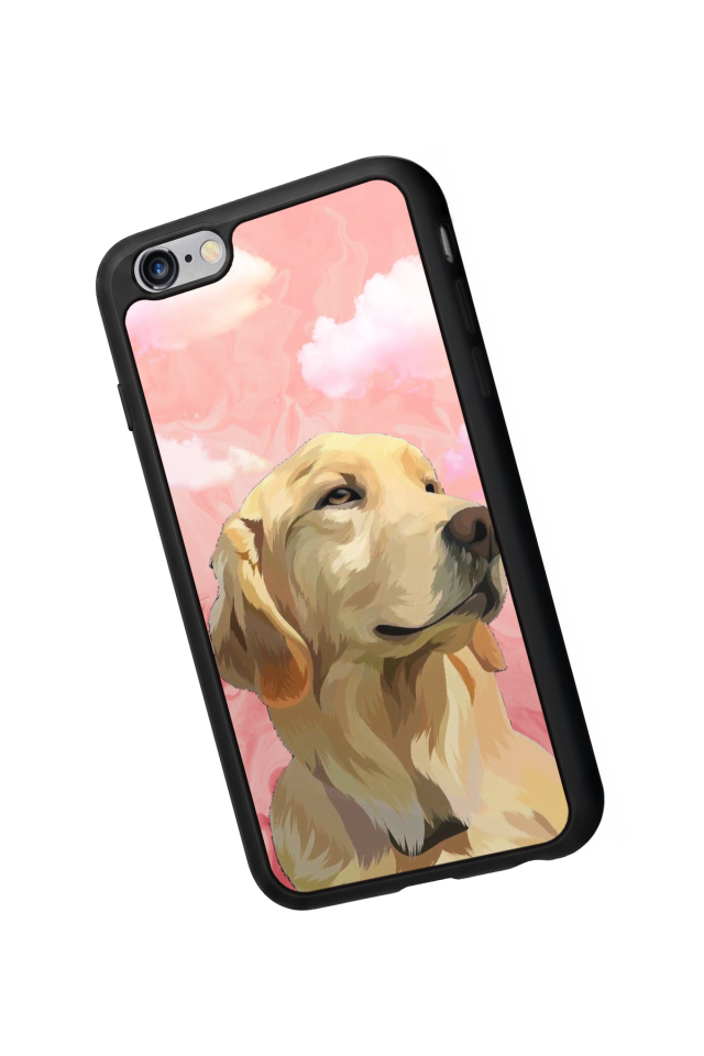 iPhone 6 Plus Uyumlu Golden Kopek Tasarımlı Glossy Premium Kılıf