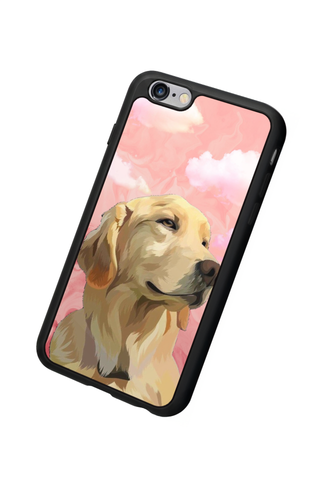 iPhone 6 Plus Uyumlu Golden Kopek Tasarımlı Glossy Premium Kılıf