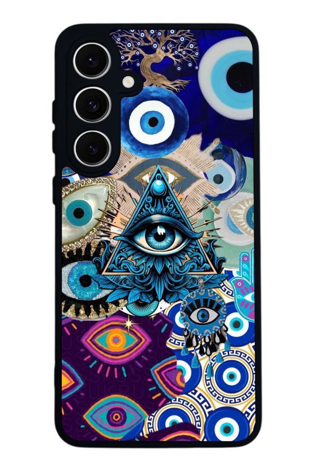 Samsung Galaxy A16 Uyumlu Göz Tasarımlı Glossy Premium Kılıf