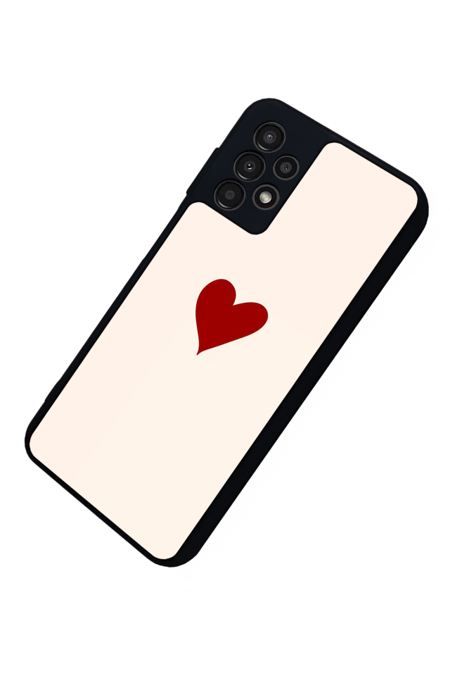 Samsung Galaxy A13 Uyumlu Kalp Love Tasarımlı Glossy Premium Kılıf