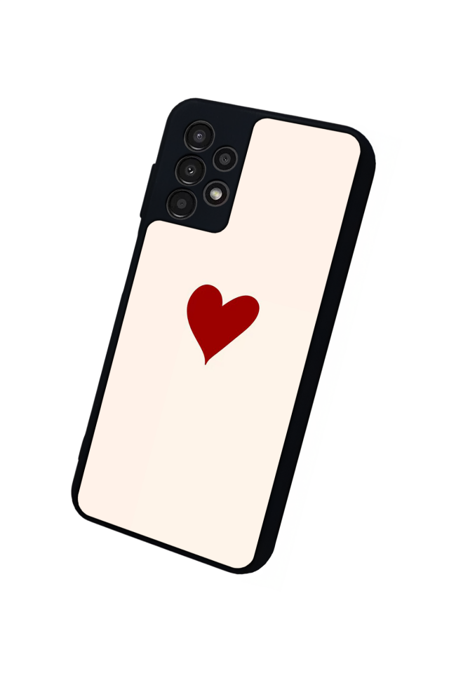 Samsung Galaxy A13 Uyumlu Kalp Love Tasarımlı Glossy Premium Kılıf