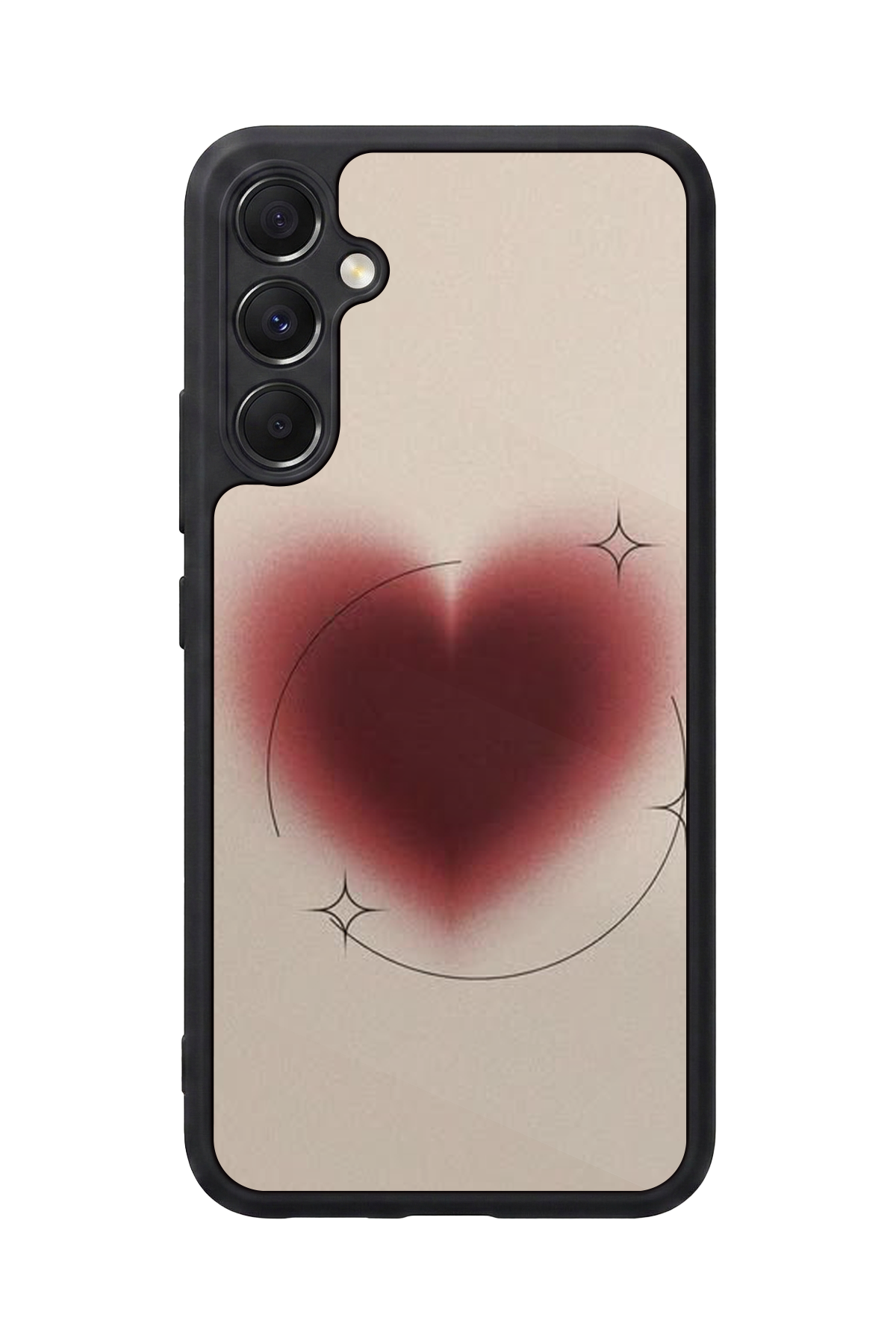 Samsung Galaxy M34 Uyumlu Kalp Love Tasarımlı Glossy Premium Kılıf