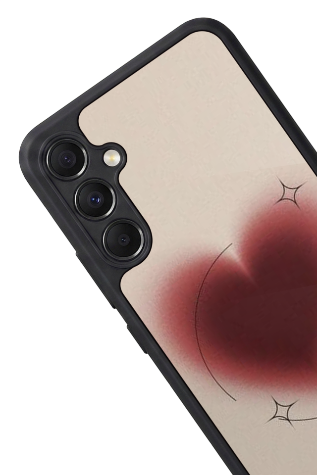 Samsung Galaxy M34 Uyumlu Kalp Love Tasarımlı Glossy Premium Kılıf