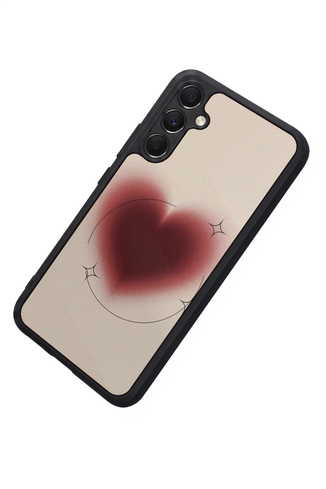 Samsung Galaxy M34 Uyumlu Kalp Love Tasarımlı Glossy Premium Kılıf