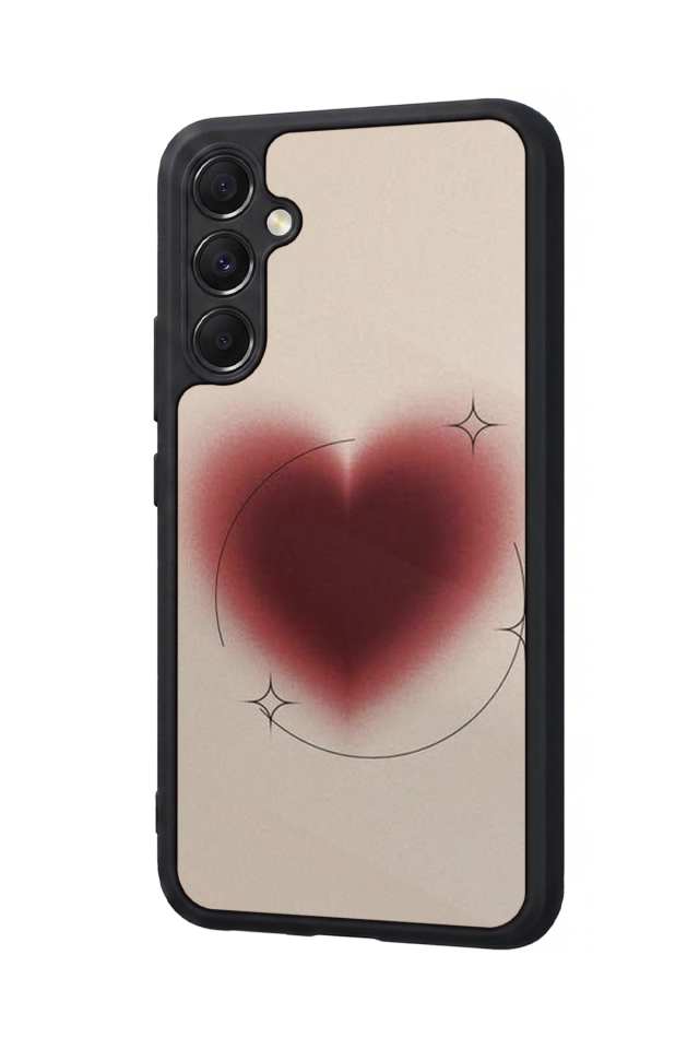 Samsung Galaxy M34 Uyumlu Kalp Love Tasarımlı Glossy Premium Kılıf