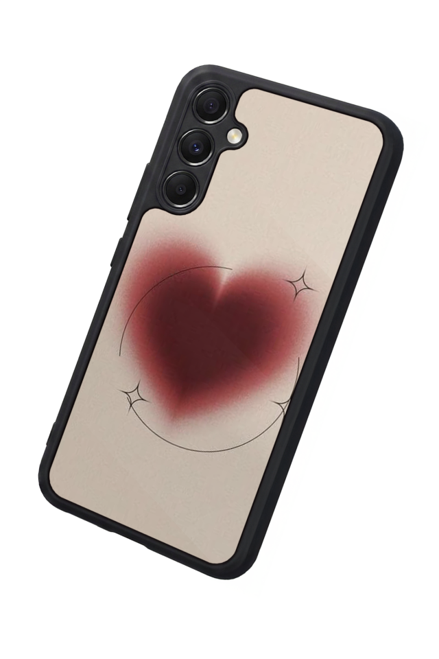 Samsung Galaxy M34 Uyumlu Kalp Love Tasarımlı Glossy Premium Kılıf