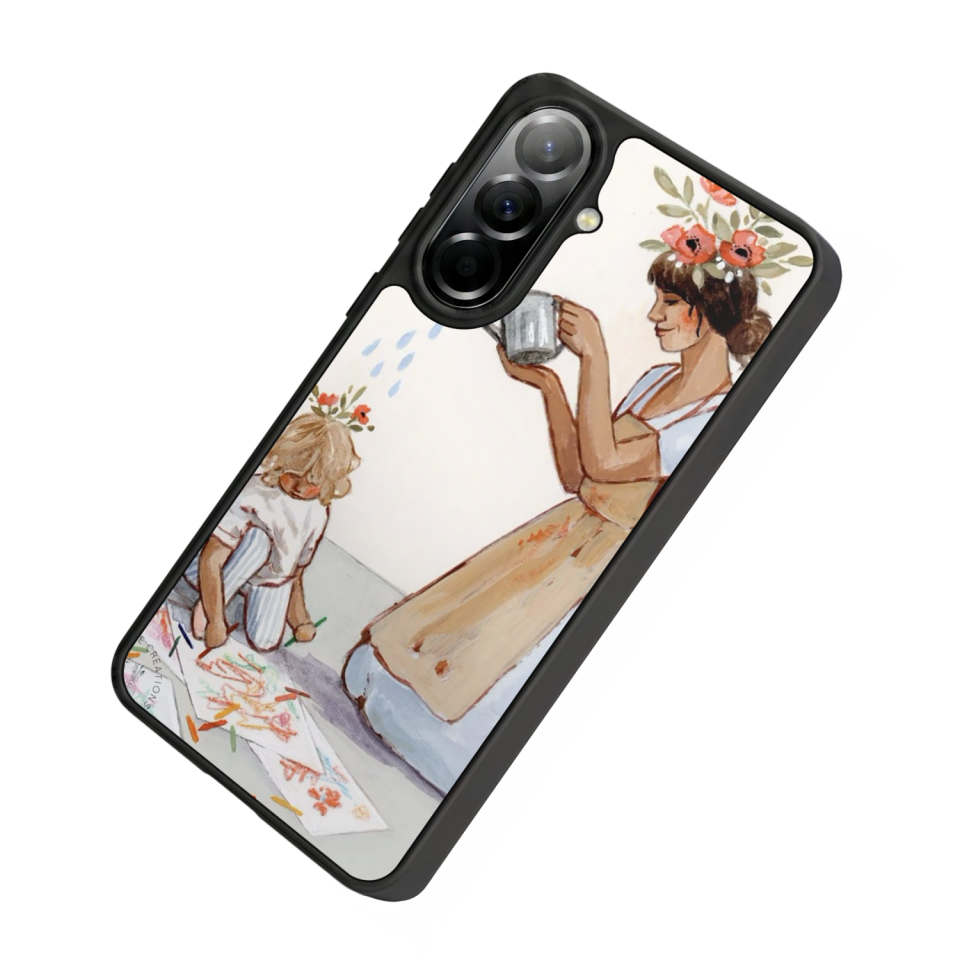 Samsung Galaxy A37 Uyumlu Kalp Love Tasarımlı Glossy Premium Kılıf