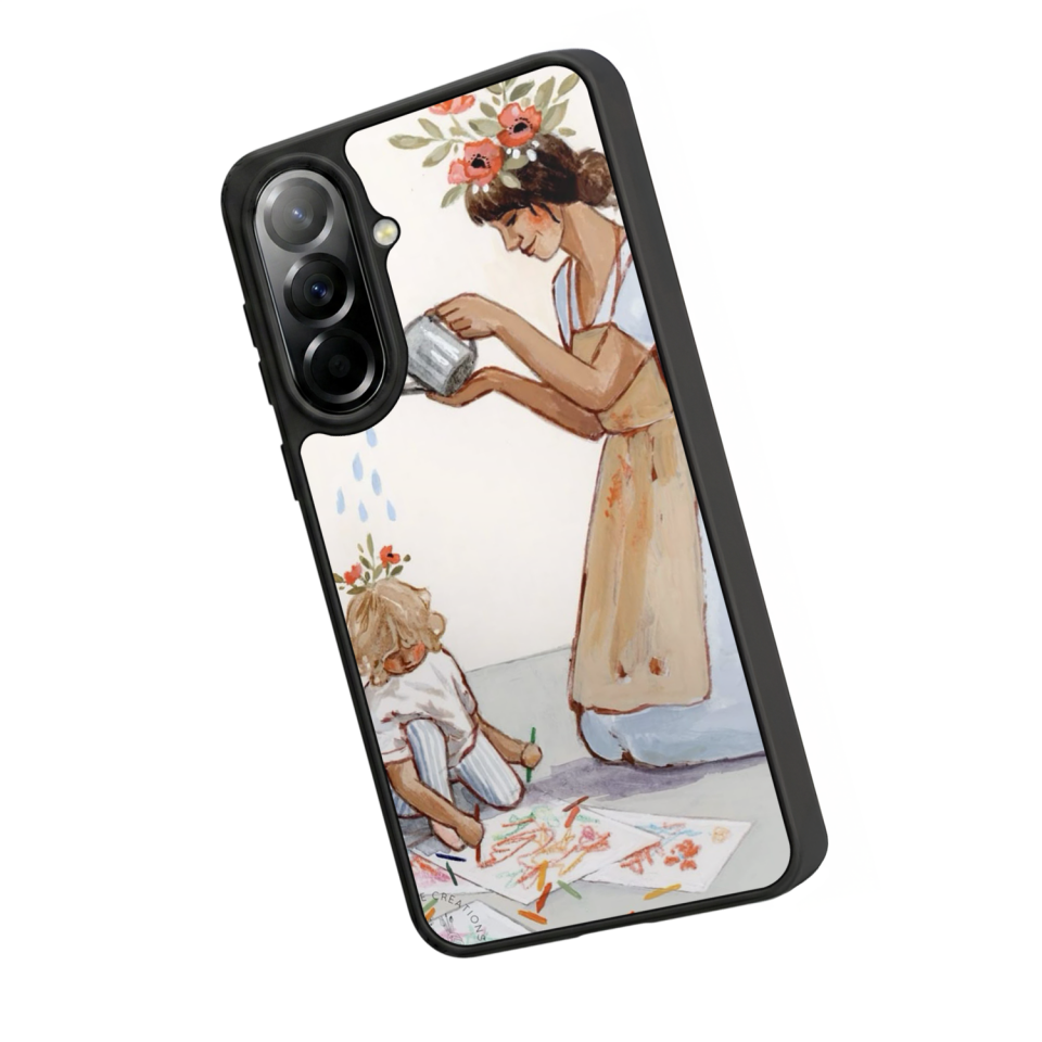 Samsung Galaxy A37 Uyumlu Kalp Love Tasarımlı Glossy Premium Kılıf