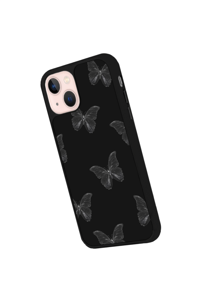 iPhone 15 Uyumlu Kelebek Tasarımlı Glossy Premium Kılıf