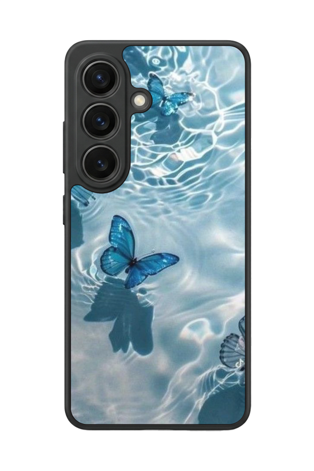 Samsung Galaxy S26 Uyumlu Kelebek Tasarımlı Glossy Premium Kılıf