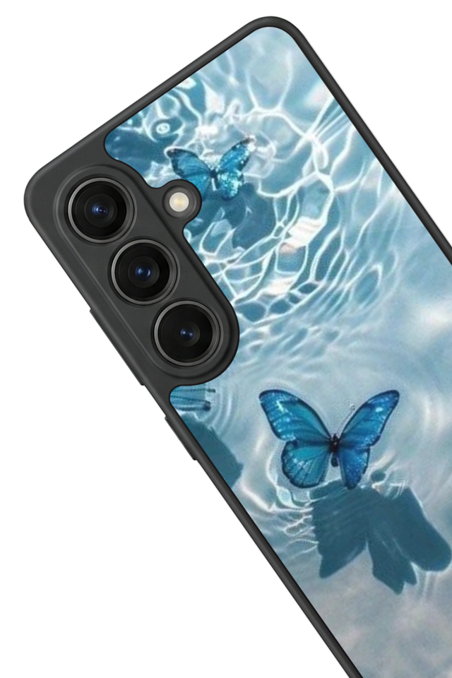 Samsung Galaxy S26 Uyumlu Kelebek Tasarımlı Glossy Premium Kılıf