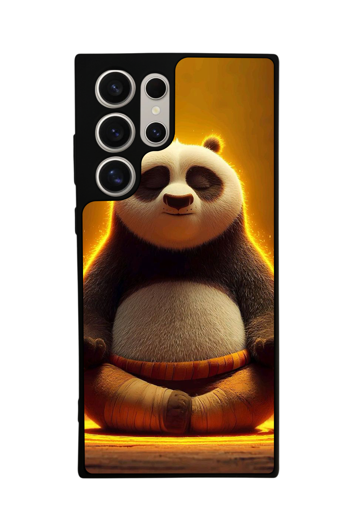 Samsung Galaxy S22 Ultra Uyumlu Kung Fu Panda Tasarımlı Glossy Premium Kılıf