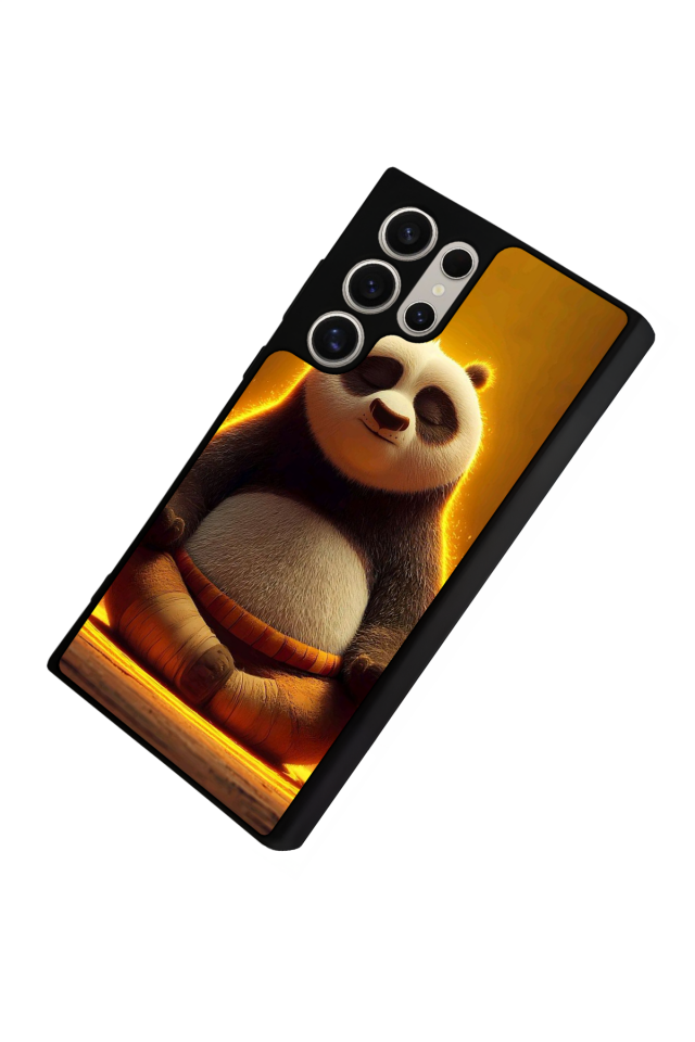 Samsung Galaxy S22 Ultra Uyumlu Kung Fu Panda Tasarımlı Glossy Premium Kılıf