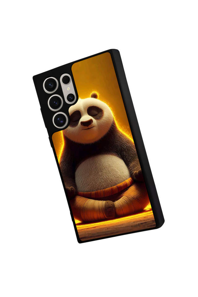 Samsung Galaxy S22 Ultra Uyumlu Kung Fu Panda Tasarımlı Glossy Premium Kılıf