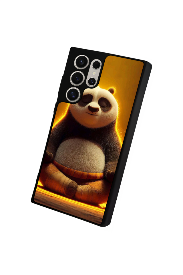 Samsung Galaxy S22 Ultra Uyumlu Kung Fu Panda Tasarımlı Glossy Premium Kılıf
