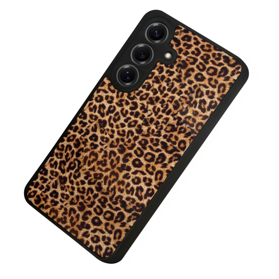 Samsung Galaxy S25 Uyumlu Leopar Tasarımlı Glossy Premium Kılıf