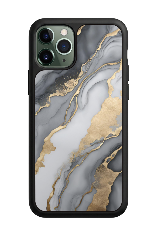 iPhone 11 Pro Max Uyumlu Mermer Marble Tasarımlı Glossy Premium Kılıf