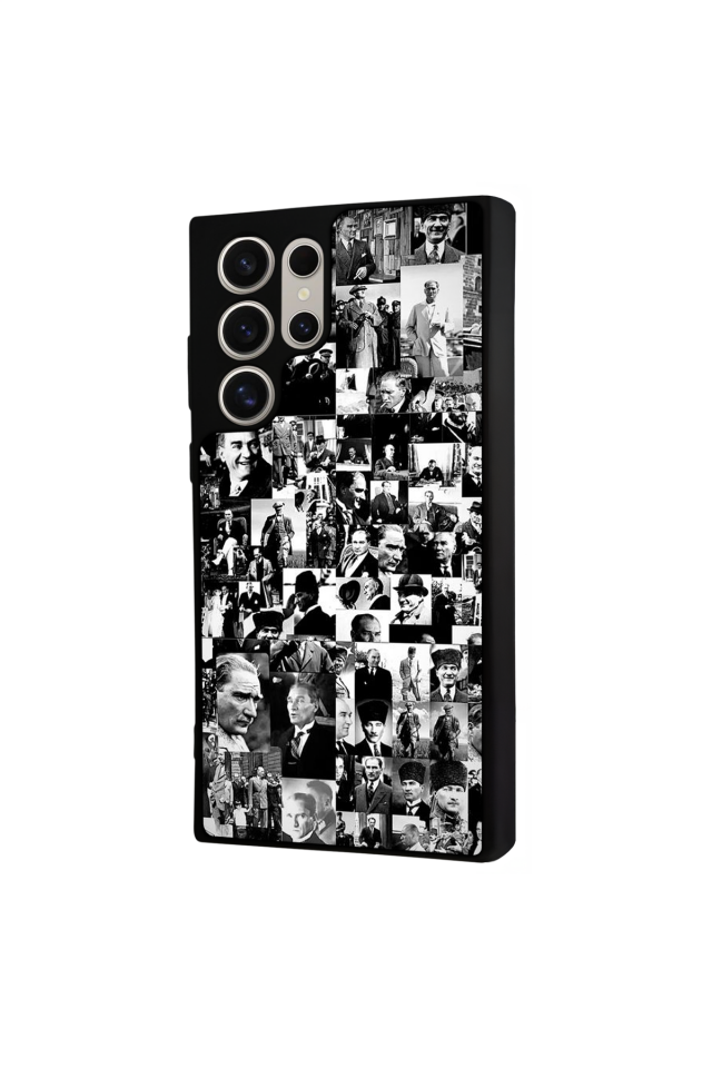 Samsung Galaxy S24 Ultra Uyumlu Mustafa Kemal Ataturk Tasarımlı Glossy Premium Kılıf