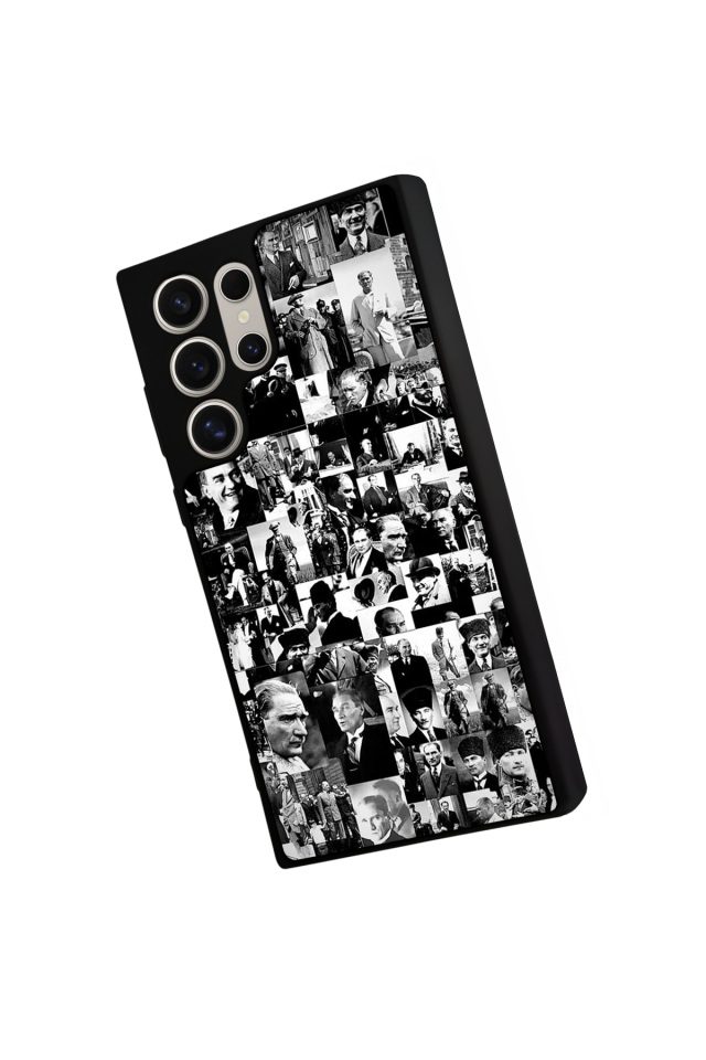 Samsung Galaxy S24 Ultra Uyumlu Mustafa Kemal Ataturk Tasarımlı Glossy Premium Kılıf