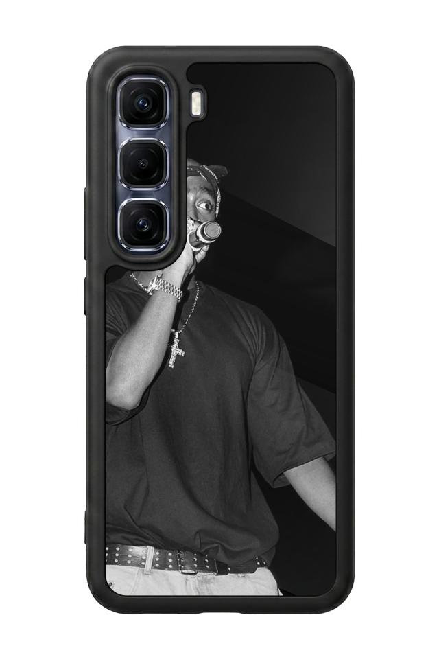 Infinix Hot 60 Pro Plus Uyumlu Tupac Tasarımlı Glossy Premium Kılıf