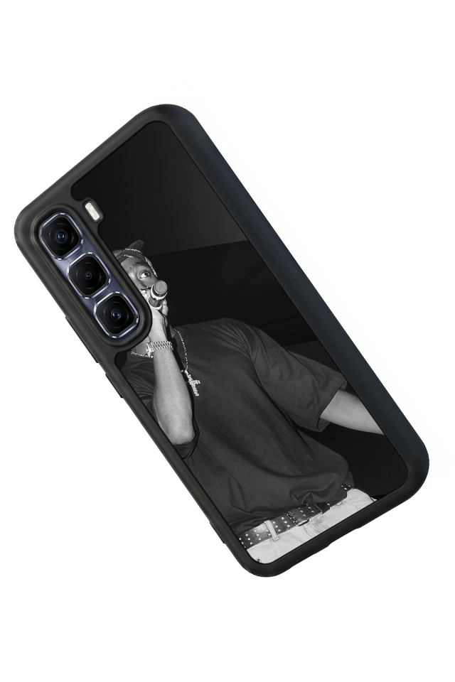 Infinix Hot 60 Pro Plus Uyumlu Tupac Tasarımlı Glossy Premium Kılıf
