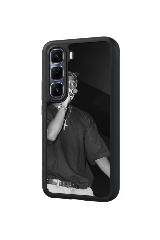 Infinix Hot 60 Pro Plus Uyumlu Tupac Tasarımlı Glossy Premium Kılıf