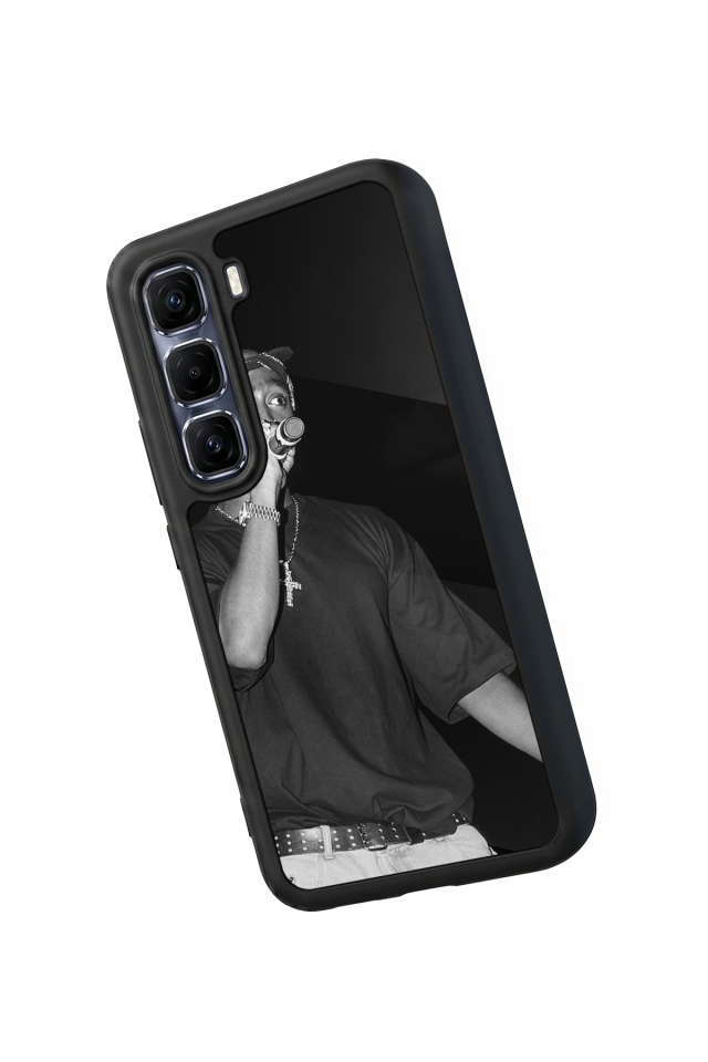 Infinix Hot 60 Pro Plus Uyumlu Tupac Tasarımlı Glossy Premium Kılıf