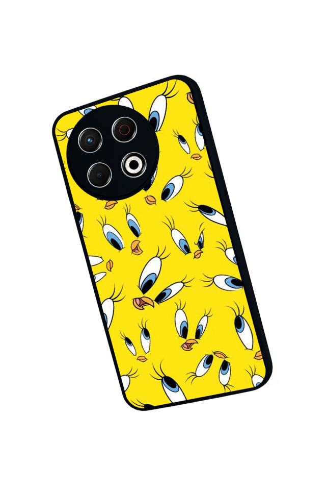 Tecno Spark 30 Pro Uyumlu Tweety Tasarımlı Glossy Premium Kılıf