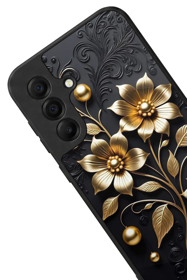 Samsung Galaxy A17 Uyumlu Kirmizi ve Kaplan Tasarımlı Glossy Premium Kılıf