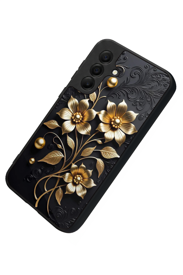 Samsung Galaxy A17 Uyumlu Kirmizi ve Kaplan Tasarımlı Glossy Premium Kılıf