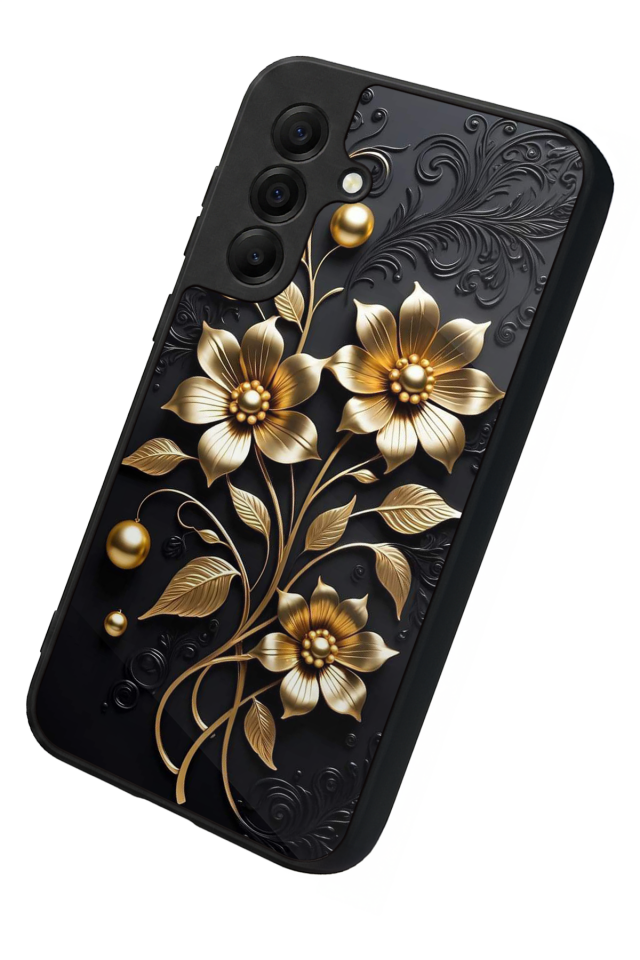 Samsung Galaxy A17 Uyumlu Kirmizi ve Kaplan Tasarımlı Glossy Premium Kılıf