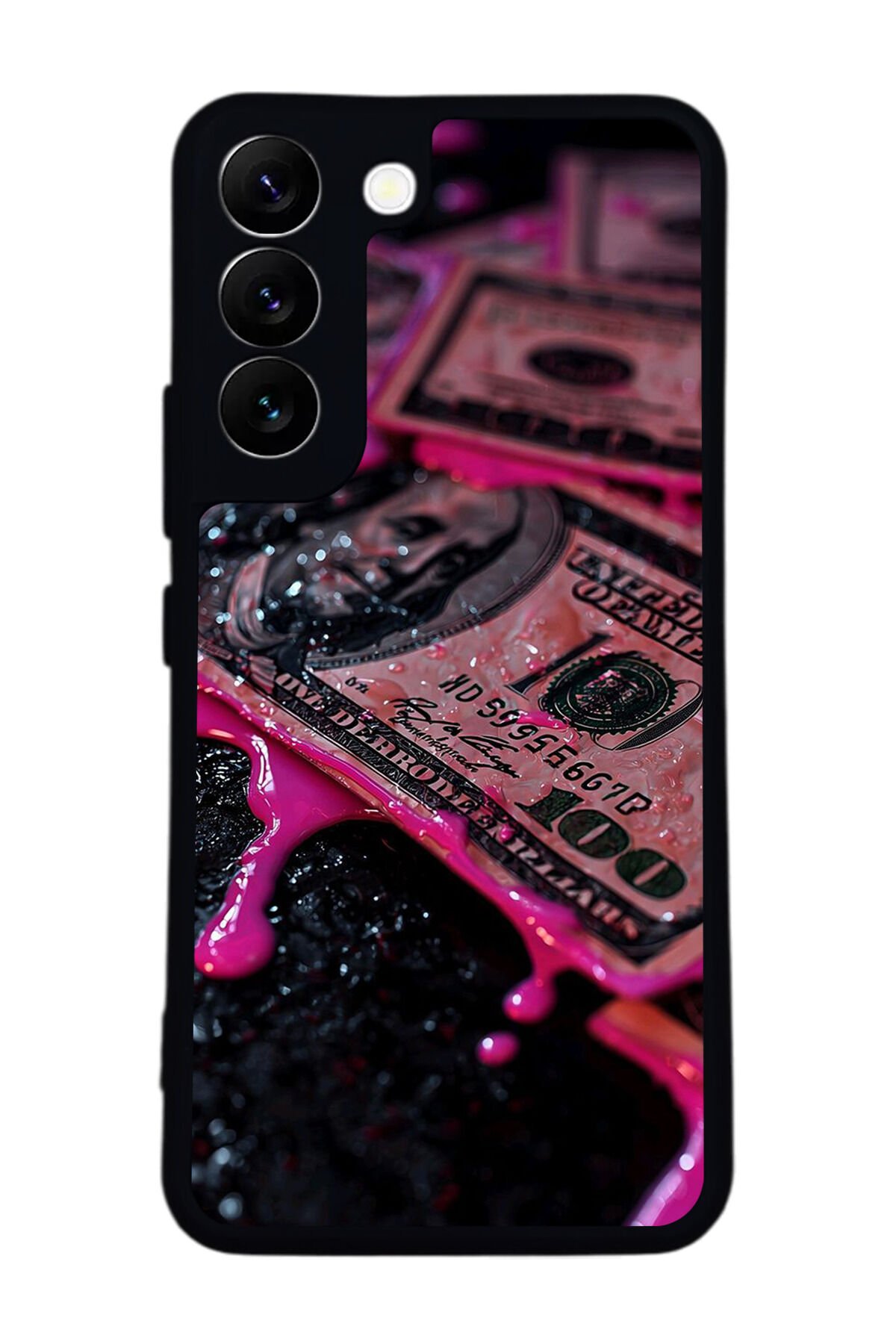 Samsung Galaxy S22 Uyumlu Para Tasarımlı Glossy Premium Kılıf