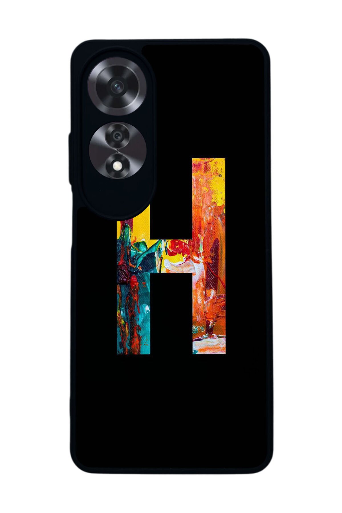 Oppo A60 Mat Siyah uyumlu Kılıf – Yumuşak Silikon, Koruyucu, Şok Emici Kapak