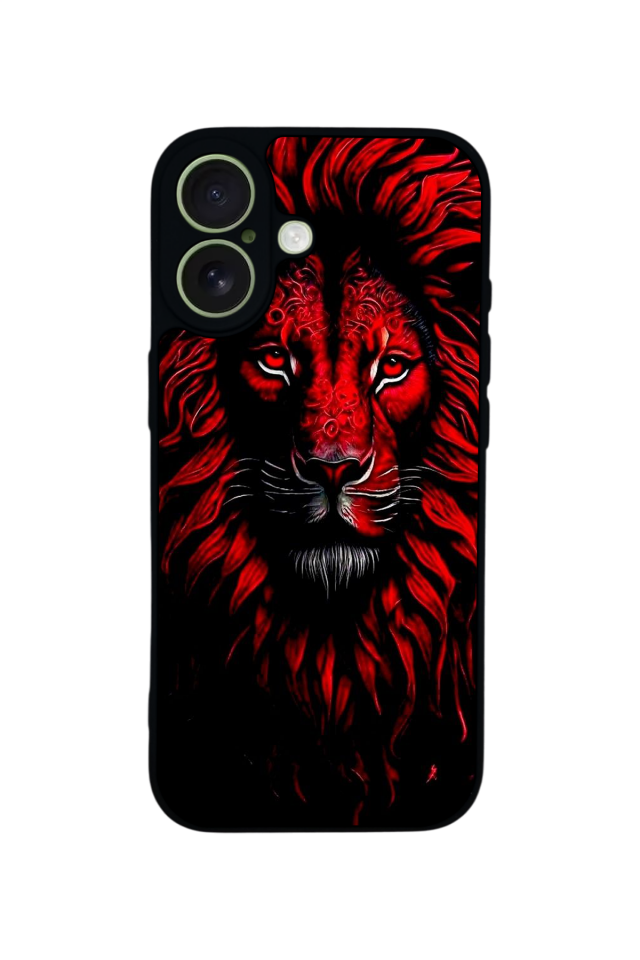 iPhone 17 Uyumlu Aslan Tasarımlı Glossy Premium Kılıf